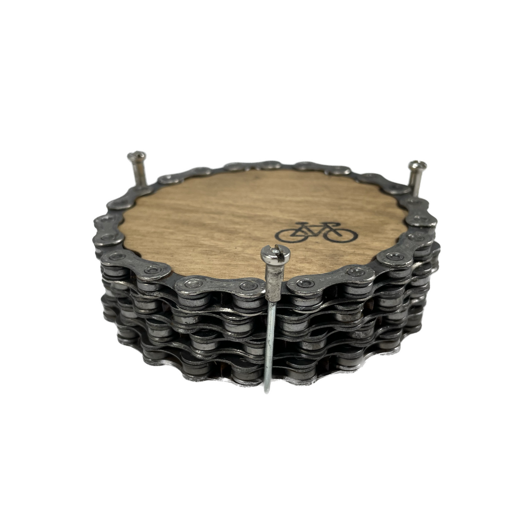 Coasters, Upcycled Chain - LINKS by Annette