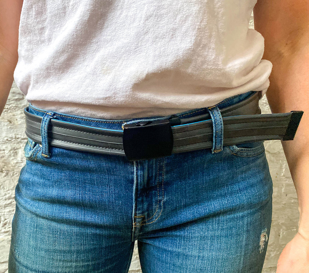 Bike Tube Belt, Small things, elevated, upcycled, unique, handmade, chicago, bike parts, Bike gifts, LINKS by Annette