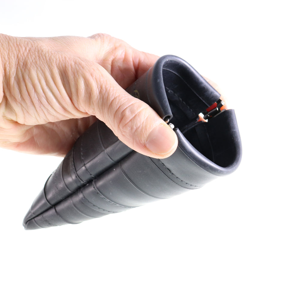 Inner Tube Squeeze Pouch, Small things, elevated, upcycled, unique, handmade, chicago, bike parts, Bike gifts, LINKS by Annette