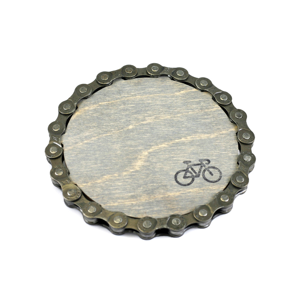 Bike Coasters, Upcycled Chain, Home goods, elevated, upcycled, unique, handmade, chicago, bike parts, Bike gifts, LINKS by Annette