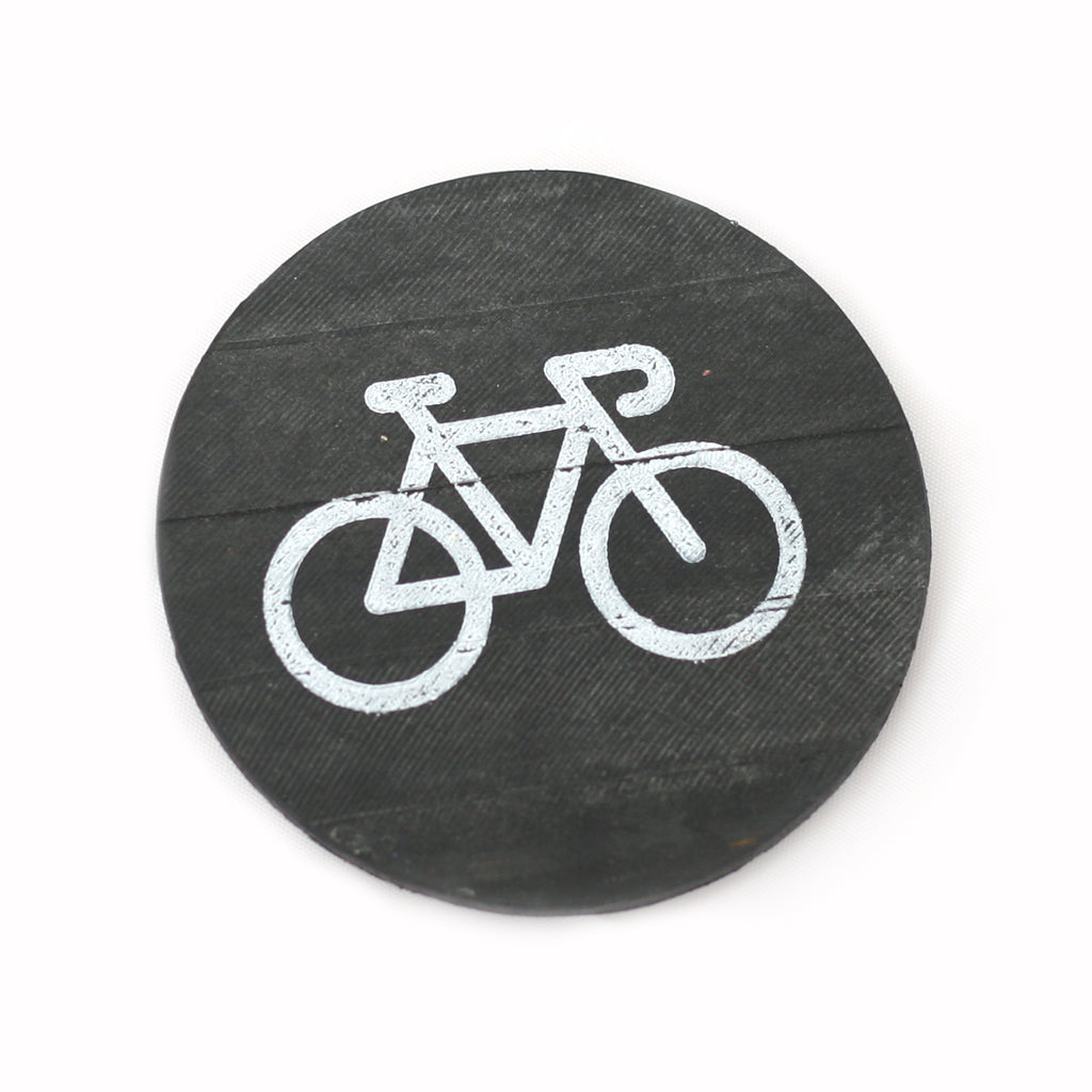 Bike Coasters, Inner Tube, Home goods, elevated, upcycled, unique, handmade, chicago, bike parts, Bike gifts, LINKS by Annette