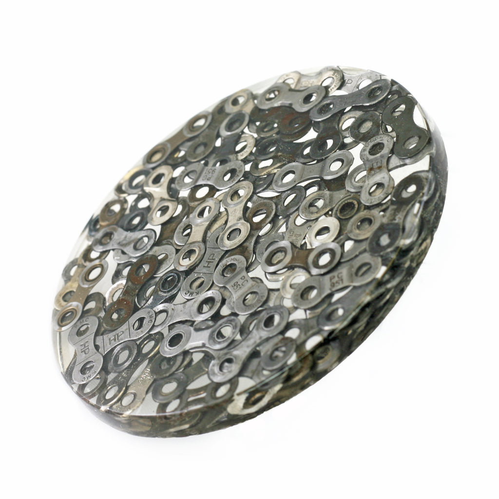 Holiday Combo Deal: Coaster and Bottle Opener Gift Set, Home goods, elevated, upcycled, unique, handmade, chicago, bike parts, Bike gifts, LINKS by Annette