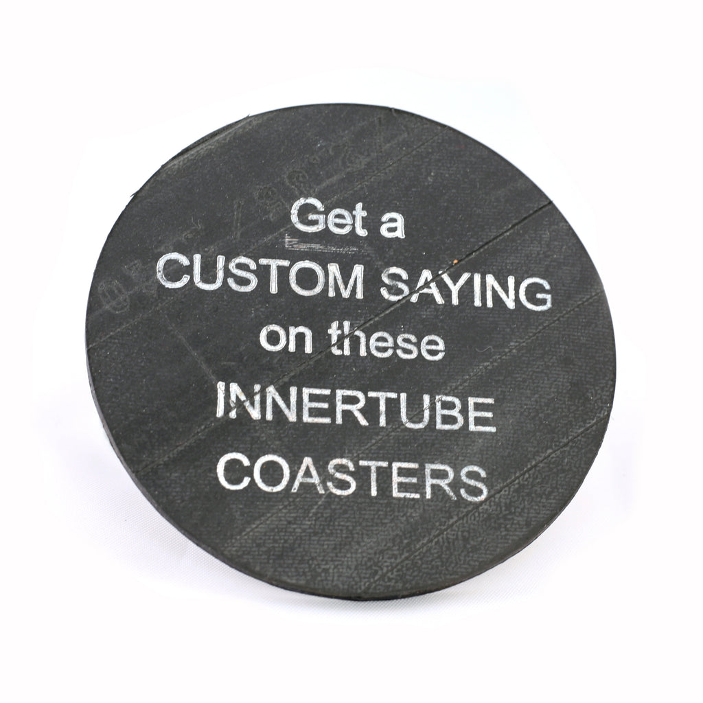 Bike Coasters, Inner Tube, Home goods, elevated, upcycled, unique, handmade, chicago, bike parts, Bike gifts, LINKS by Annette