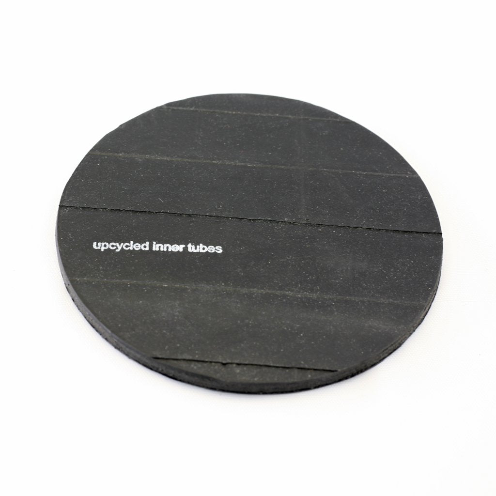 Bike Coasters, Inner Tube, Home goods, elevated, upcycled, unique, handmade, chicago, bike parts, Bike gifts, LINKS by Annette