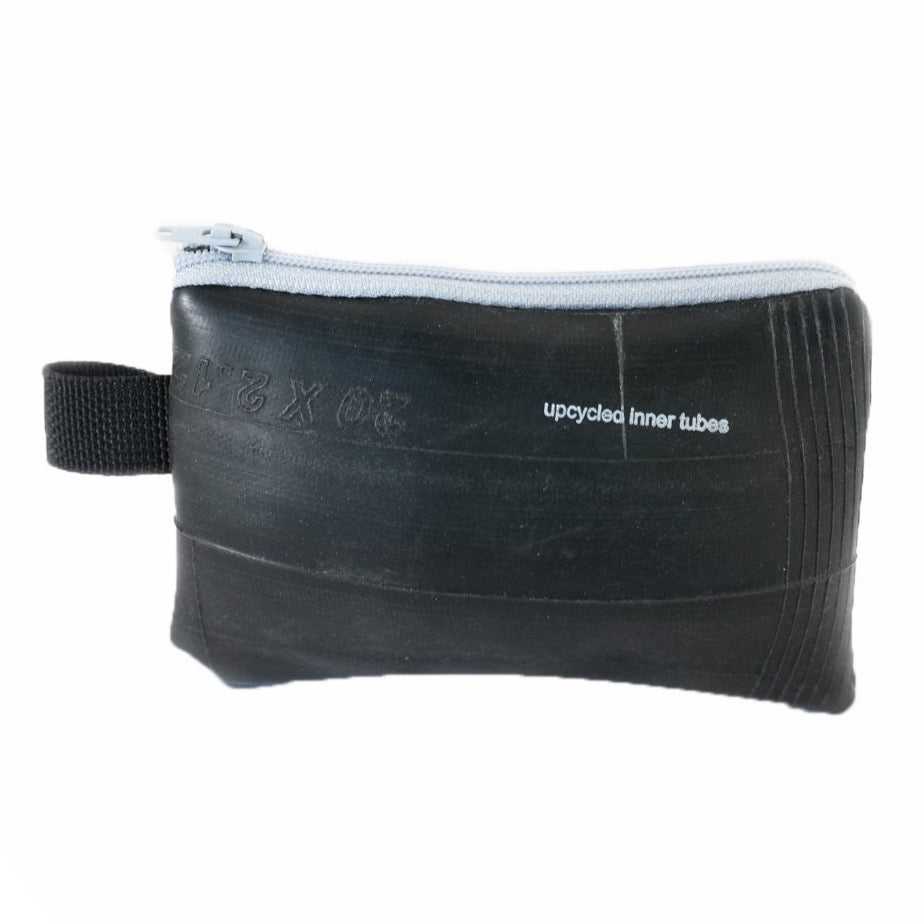 Inner Tube Pouch, small, Small things, elevated, upcycled, unique, handmade, chicago, bike parts, Bike gifts, LINKS by Annette