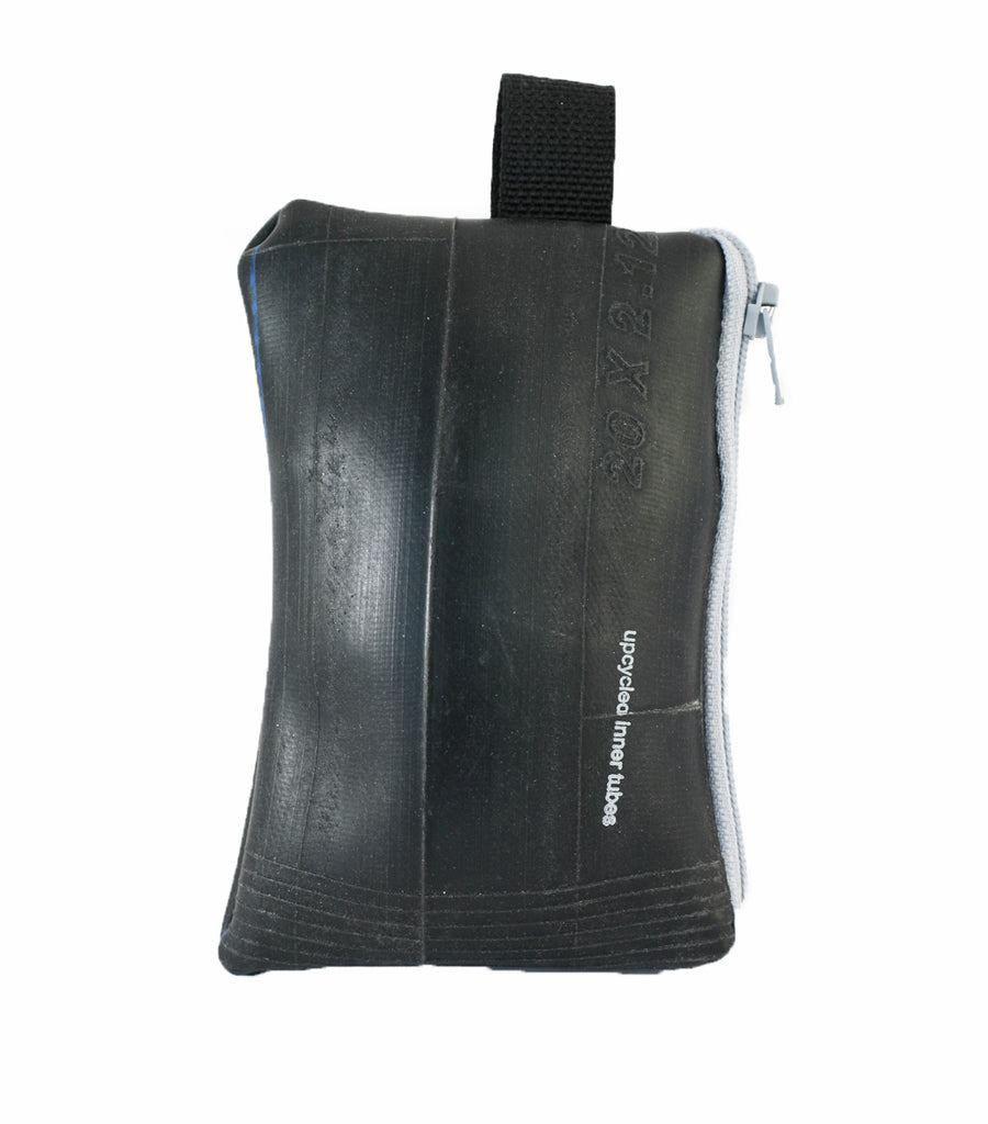 Inner Tube Pouch, small, Small things, elevated, upcycled, unique, handmade, chicago, bike parts, Bike gifts, LINKS by Annette