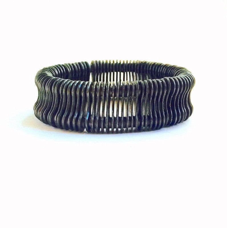 Bike Chain Slinky Bracelet, Bike Jewelry, elevated, upcycled, unique, handmade, chicago, bike parts, Bike gifts, LINKS by Annette