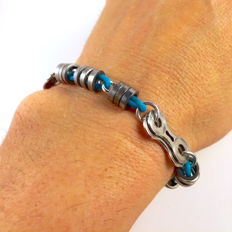 Dissected Bike Chain Roller Bracelet - Custom, Bike Jewelry, elevated, upcycled, unique, handmade, chicago, bike parts, Bike gifts, LINKS by Annette