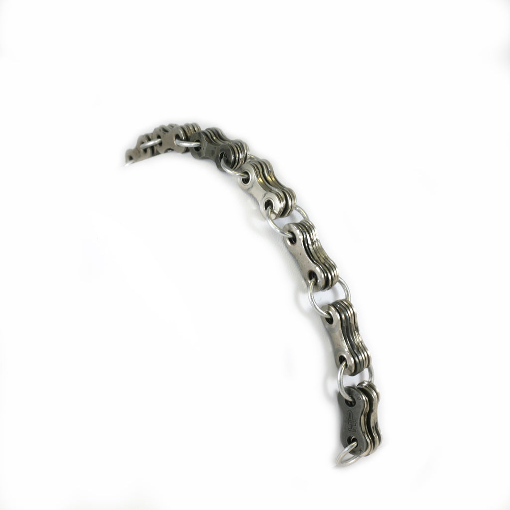 Bike Chain Stack Bracelet, Unisex, Bike Jewelry, elevated, upcycled, unique, handmade, chicago, bike parts, Bike gifts, LINKS by Annette