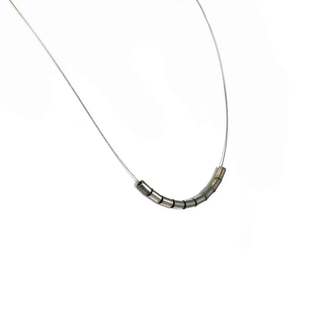 Single Rivet Necklace, Bike Jewelry, elevated, upcycled, unique, handmade, chicago, bike parts, Bike gifts, LINKS by Annette