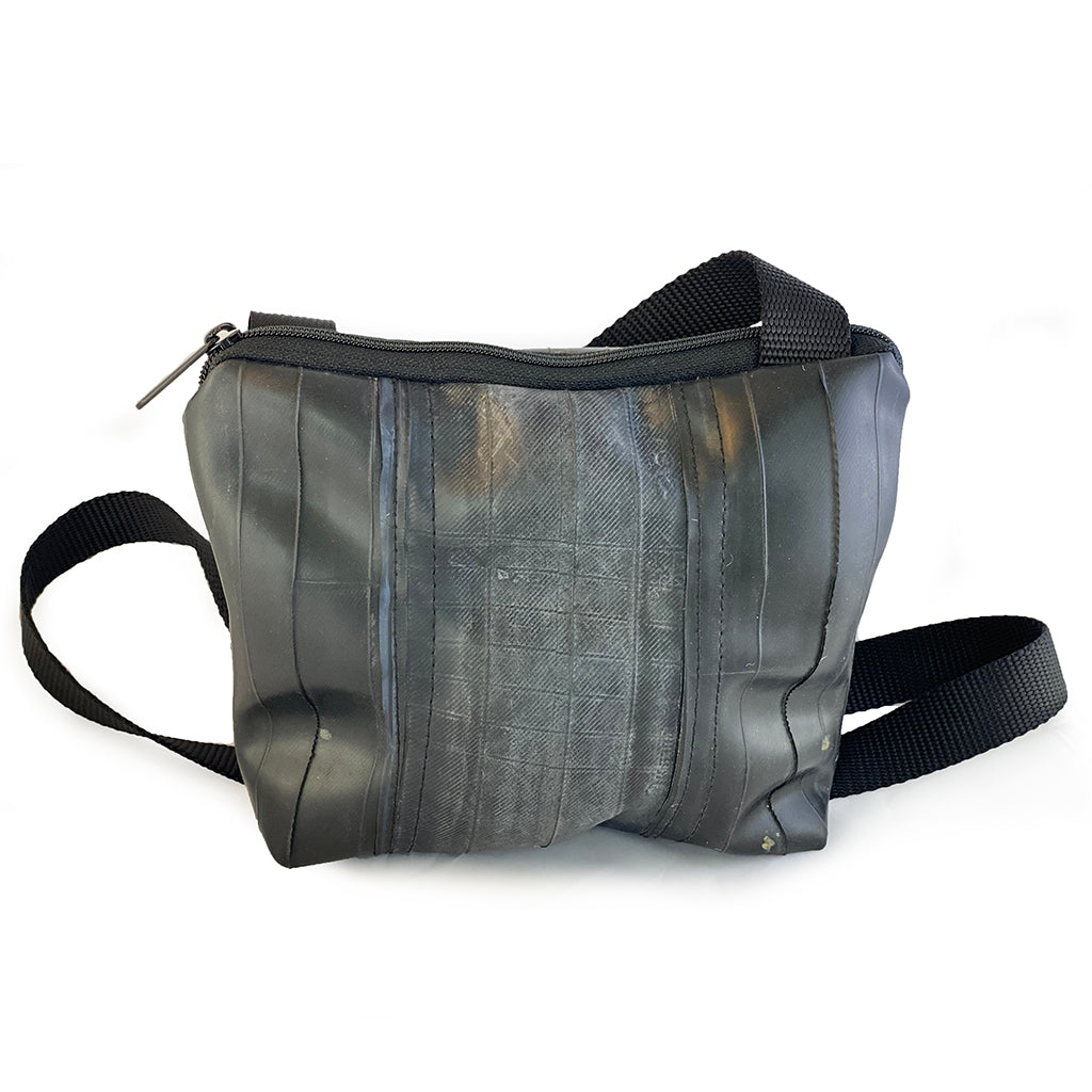 Crossbody Bag, Small, Small things, elevated, upcycled, unique, handmade, chicago, bike parts, Bike gifts, LINKS by Annette