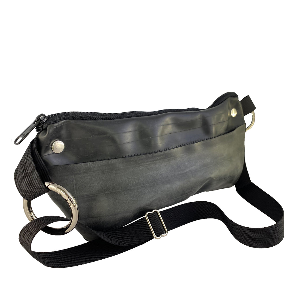 Inner Tube Waist Pack / Crossbody Bag, Small things, elevated, upcycled, unique, handmade, chicago, bike parts, Bike gifts, LINKS by Annette