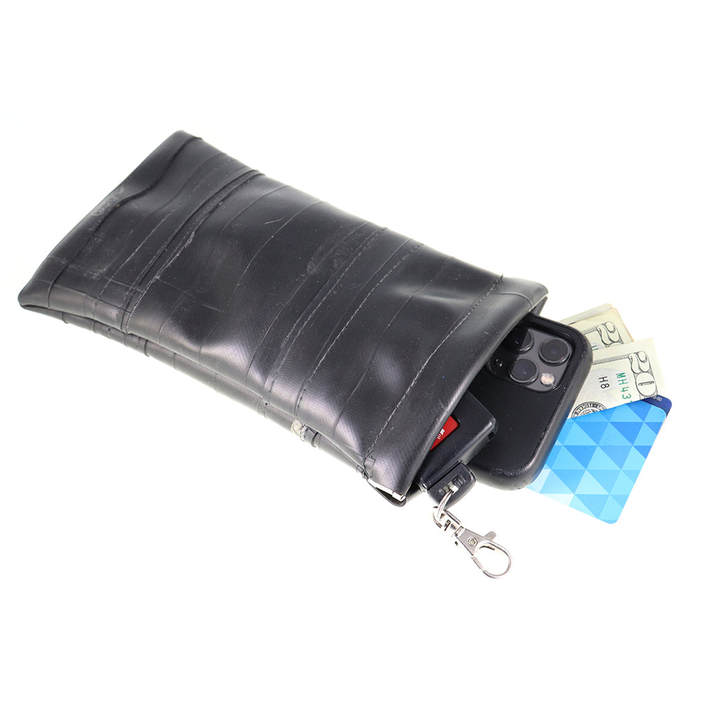 Inner Tube Phone Case Squeeze Pouch, Small things, elevated, upcycled, unique, handmade, chicago, bike parts, Bike gifts, LINKS by Annette