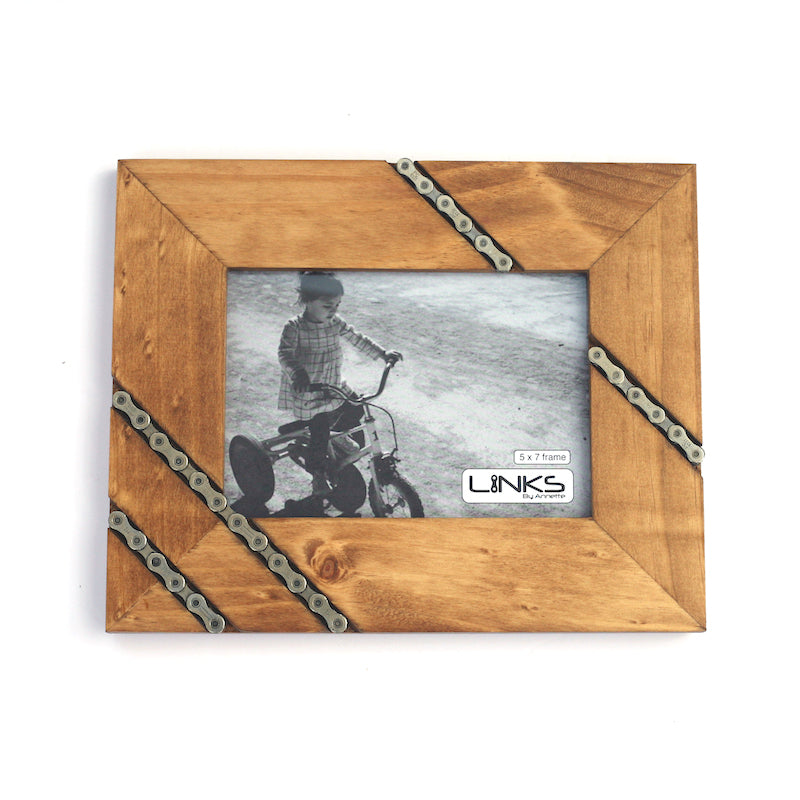 4X6 Rustic Wood Box Photo Frame White