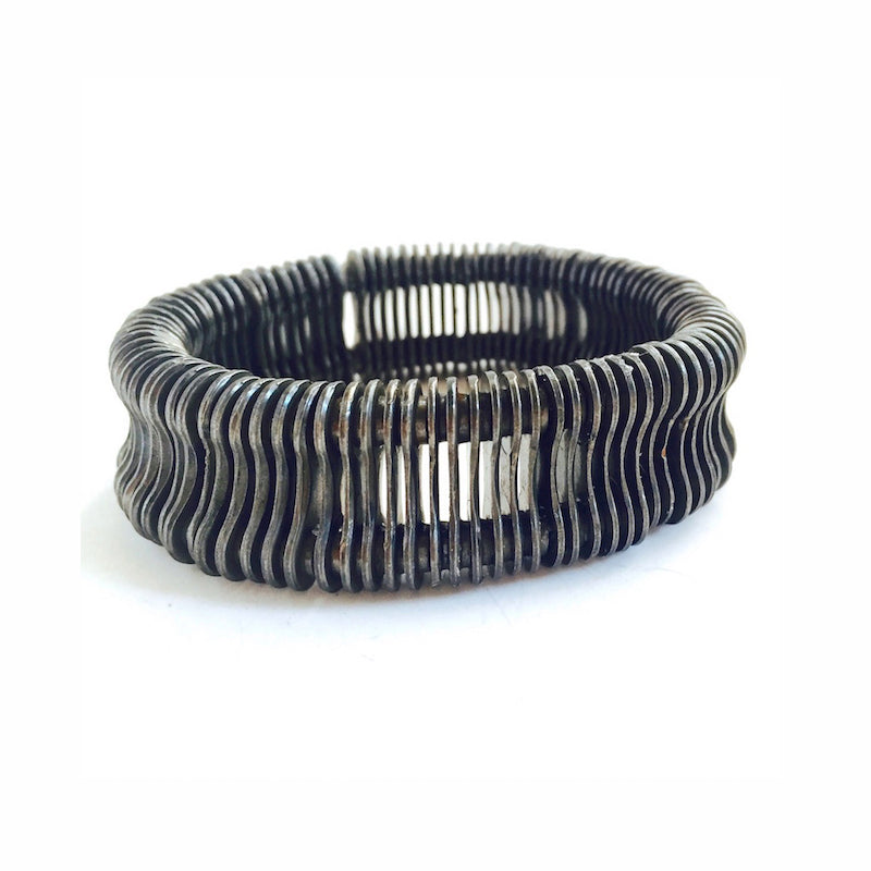 Bike Chain Slinky Bracelet, Bike Jewelry, elevated, upcycled, unique, handmade, chicago, bike parts, Bike gifts, LINKS by Annette