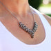 Roller Bling Necklace, Bike Jewelry, elevated, upcycled, unique, handmade, chicago, bike parts, Bike gifts, LINKS by Annette
